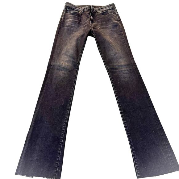 R13 Alison Slim 785-Rayne Black R13W0115-785 Zip Fly Denim Jeans Size 29 Italy - Picture 2 of 9